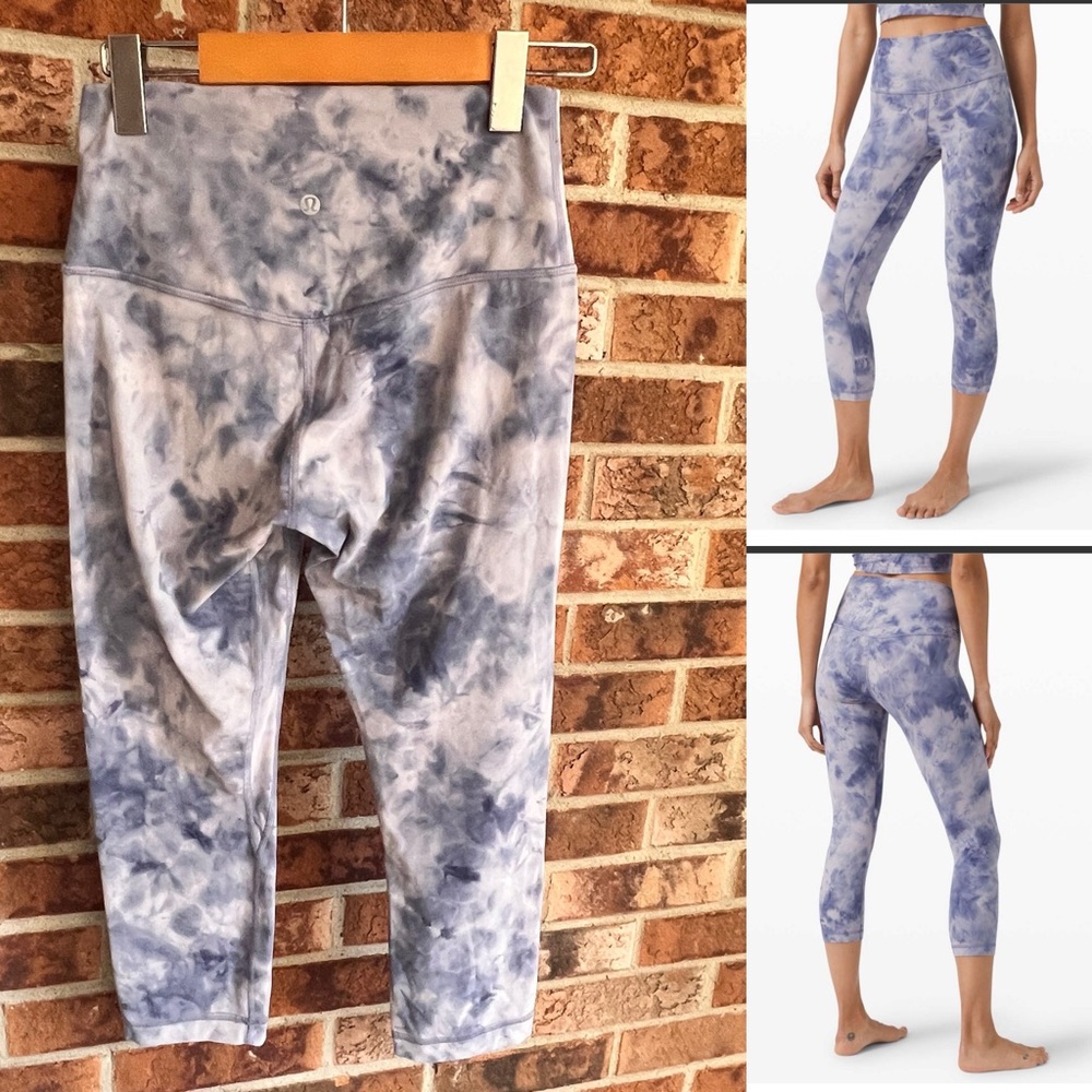 Lululemon ^Align Crop 21" *Diamond Dye Diamond Dye Iced Iris Peri Purple